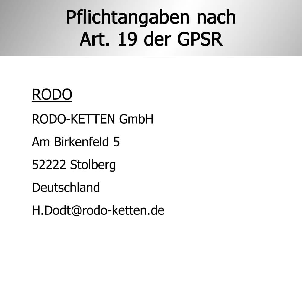 LEMAX Absperrkette – Rot/weiß, 6 Mm Durchmesser, Bis 50 M Länge