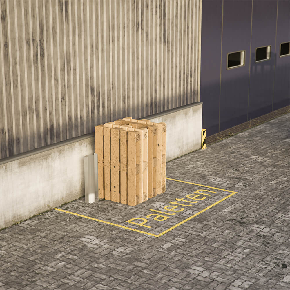 ROBUSTO Werbefläche Aus Europaletten - Aufstell-Set 75 Cm Für Events