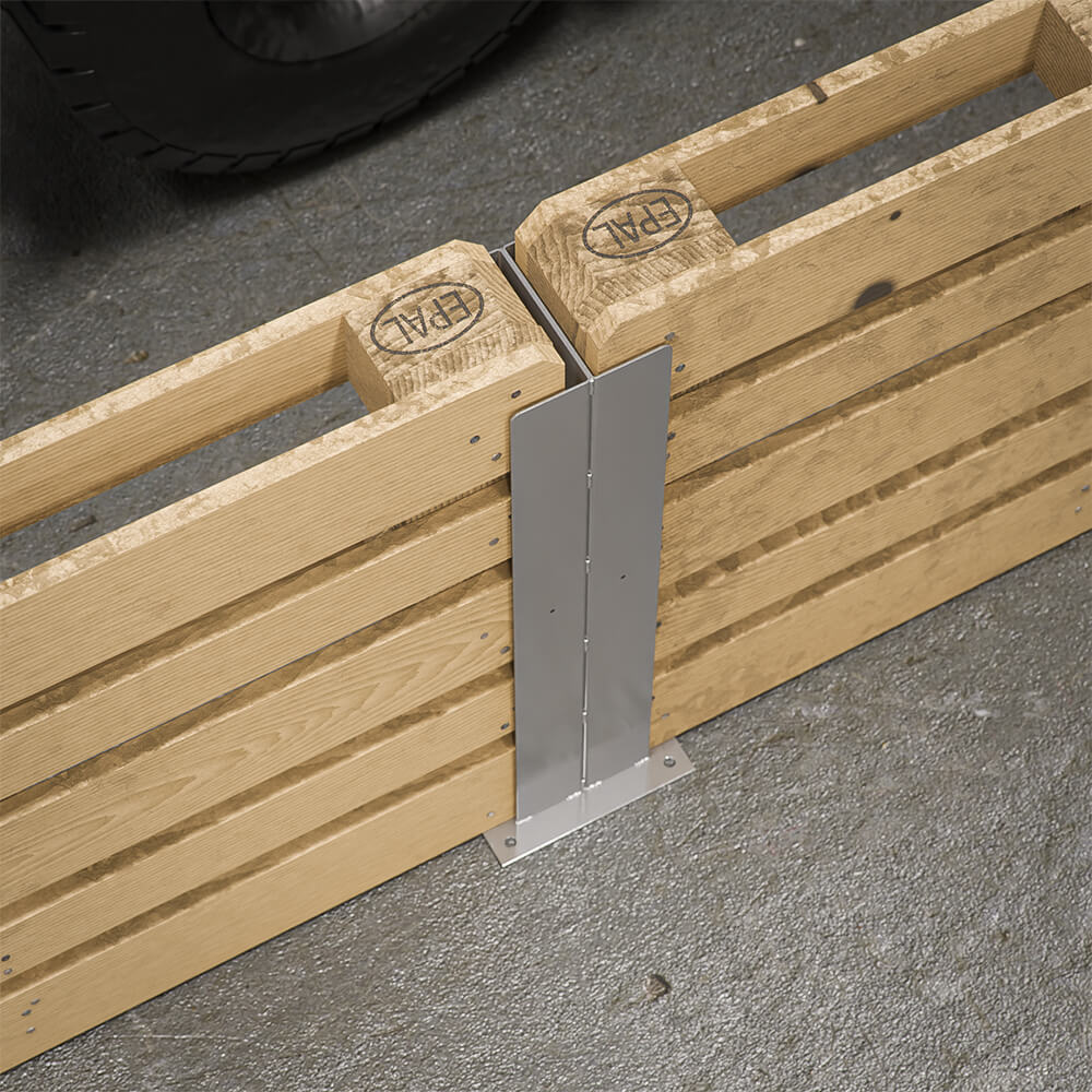ROBUSTO Basis Set Für Europaletten-Trennwandsystem – 2 Randpfosten, Flexibel & Stabil
