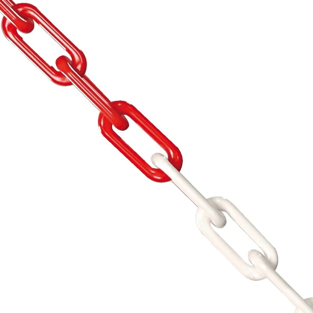 HAFIX Absperrkette Warnkette Zweifarbige rot-weiße Kette 5M. Warnkette 5mm Gliederkette HAFIX Absperrkette Warnkette Zweifarbige rot-weiße Kette 5M. Warnkette 5mm Gliederkette