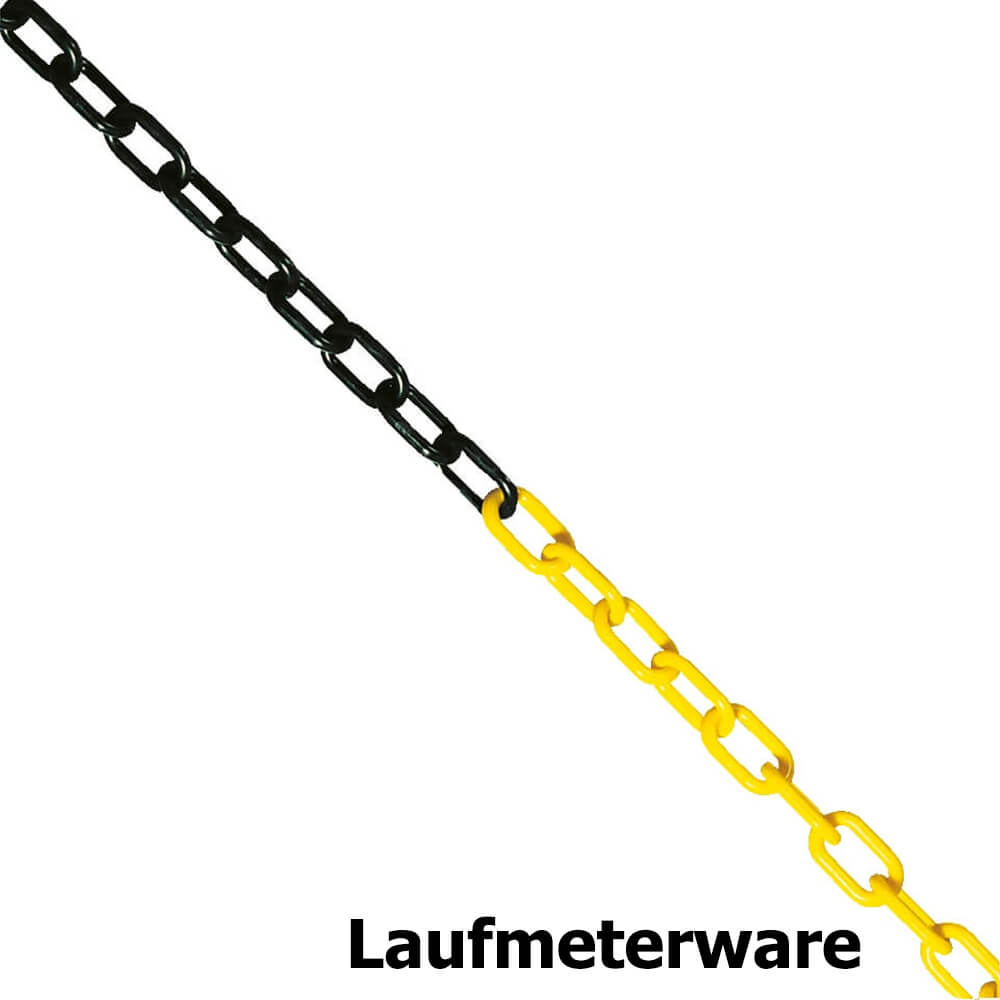 Bituxx Absperrkette 25 M – Schwarz/gelb, Aus PP-K Produktbild-Vorschau 4
