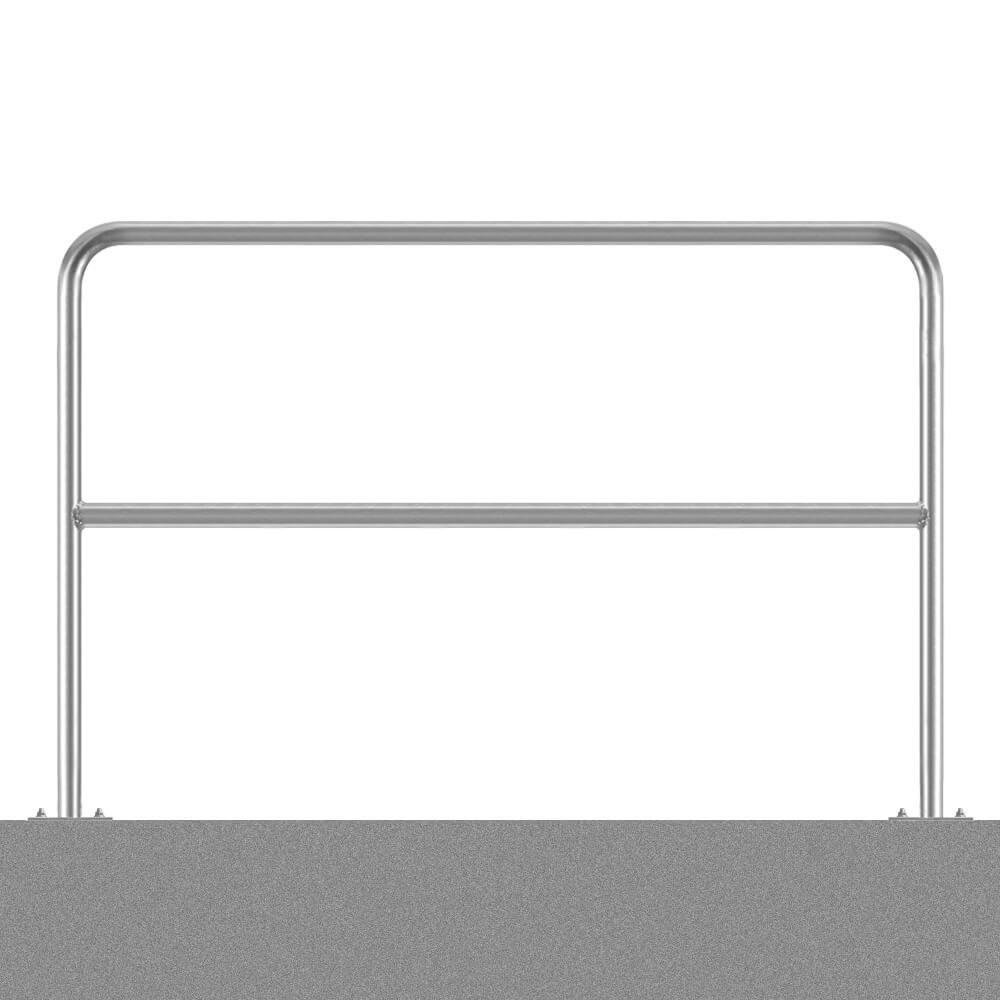 ROBUSTO Wegesperre 100 Cm Hoch, 200 Cm Breit, Feuerverzinkt, Zum Aufdübeln – Anlehnbügel & Fahrradbügel, Art.-Nr. 608782