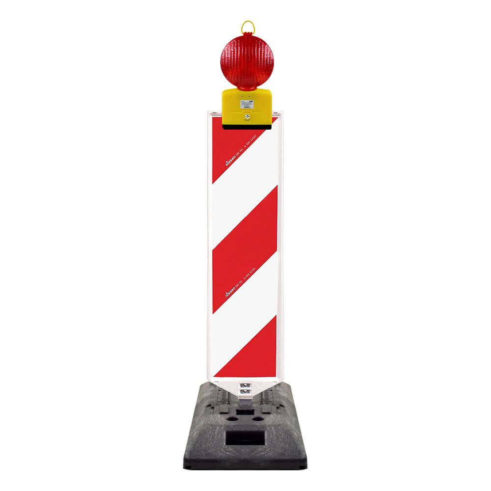 NISSEN Leitbaken-Set 10-tlg. Mit Fußplatten - Sicherheitsbaken Für Baustellen & Verkehr