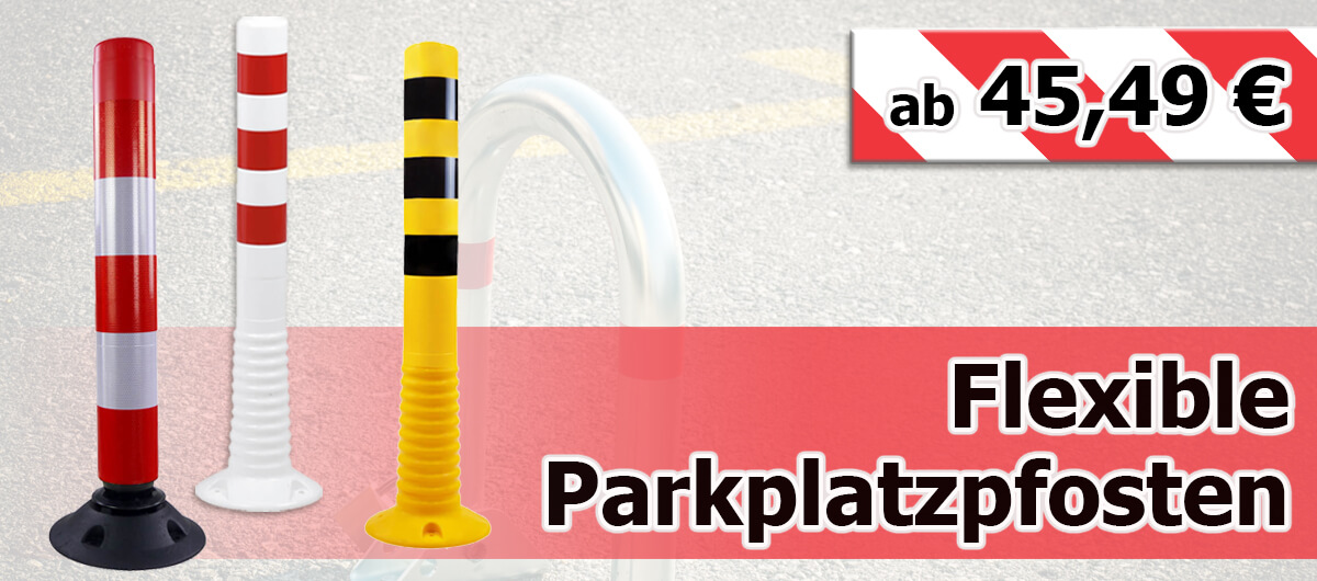 Flexible Parkplatzpfosten