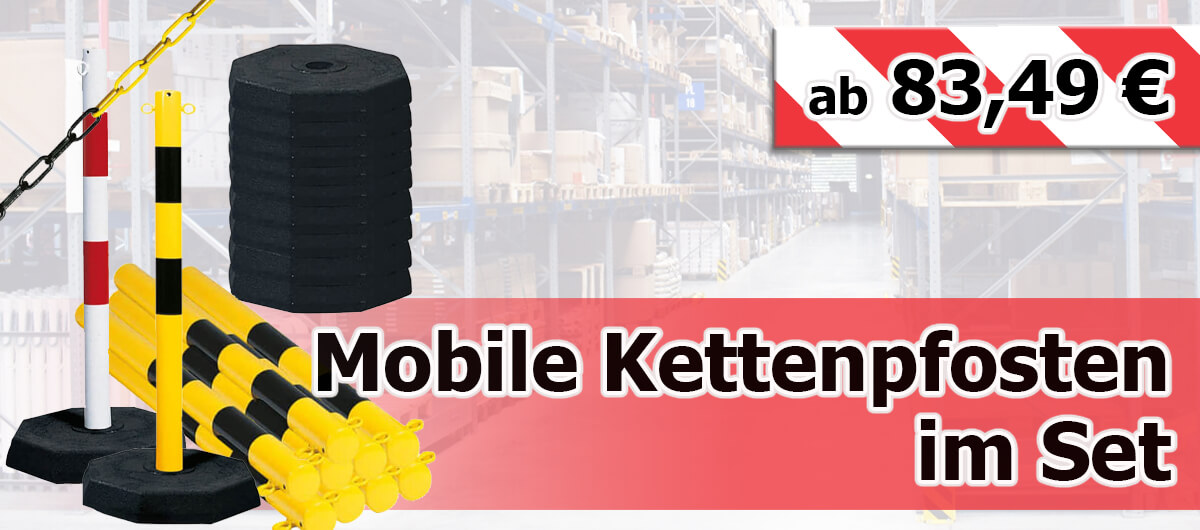Mobile Kettenpfosten im Set