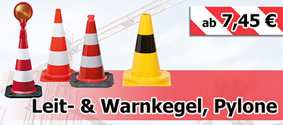 Leitkegel, Warnkegel oder Pylone