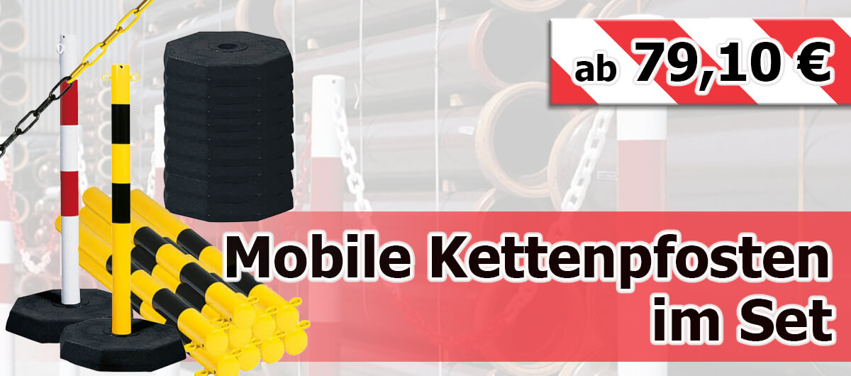 Mobile Kettenpfosten im Set