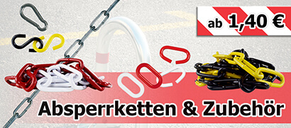 Absperrketten und Zubehör