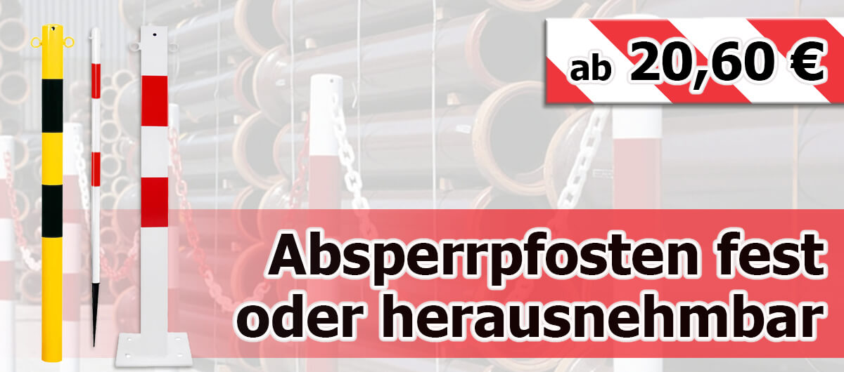ROBUSTO Poller, Sperrpfosten, Absperrpfosten aus Stahl - große Auswahl!