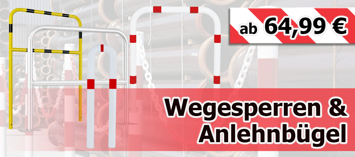 Wegesperren & Anlehnbügel aus Stahl