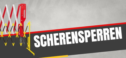 Scherensperren für temporäre Absperrungen