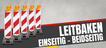 Leitbaken für Baustellenabsperrungen