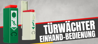 Einhand-Türwächter und Montageplatten