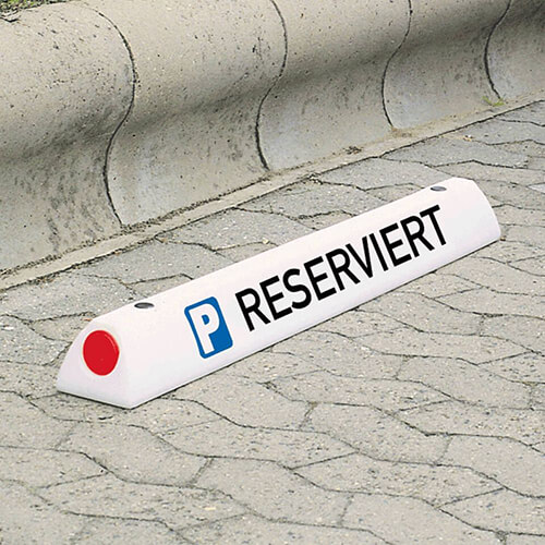 Parkplatzbegrenzer reserviert