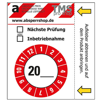 Mehrzweck-Prüfplakette