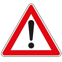 Verkehrszeichen Gefahrenstelle