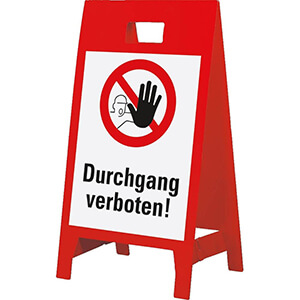 Warnaufsteller
