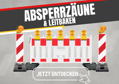 Absperrzäunde & Leitbaken