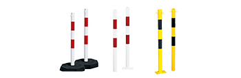 Parkplatzpfosten mit Kettenösen