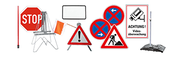 Verkehrsschilder - Große Auswahl an Halteverbotsschilder und Baustellenschilder