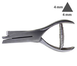Lochzange mit 4 mm Dreieck